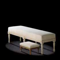Louis XVI classic style upholstered bench L16TB3 MASSANT