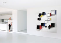 magnetically fixed modular shelf in metal SKINS colors MAGNETIC SPIRIT