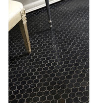 marble floor tile NERO MARQUINA ANN SACKS