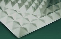 melamine resine sound absorption panel SOFT-POINT CLASS 1 ECOPOLIMER