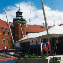 membrane-cable tensile structure (for events) TEMPOR&Auml;RER PAVILLON SCHLOSS PFEIFER