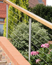 metal and wood railing  Kevala Stairs Limited