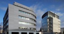 metal facade cladding: zinc (double lock standing seam)   VMZINC