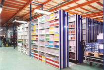 metal sheet archive shelving  Samas