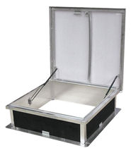 metal smoke roof-hatch HEXASTEEL ACCES MOT Hexadome