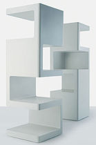 minimalist design lacquered shelf FACE1-FACE2 by Aziz Sariyer Derin