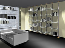 minimalist design metal bookcase MULTIPLI LUXURY BOOKCASE SABINOAPRILE/Interior Design