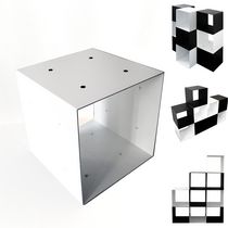 minimalist design metal modular bookcase QBO' Caoscreo &egrave; un brand Terenzi srl