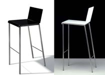 minimalist design stool BIANCO by Doriana & Massimiliano Fuksas ZEUS