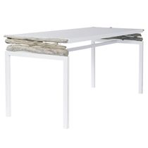 minimalist design table QAQORTOQ by Frank Lefebvre & Bastien Taillard BLEU NATURE