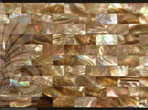 mother of pearl mosaic tile brown musse LimeStone Gallery