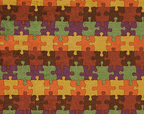 motif fabric CHENILLES : PUZZLE  CREATIONS METAPHORES
