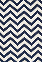 motif fabric ANTIBES CHEVRON NAVY F. SCHUMACHER & CO.