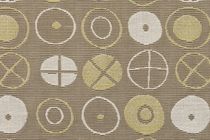 motif fabric for upholstery (Greenguard&reg; certification) TEXTILES OF THE 20TH CENTURY: CIRCLES by Charles and Ray Eam Maharam