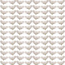 motif linen fabric WHITE MOTH GRID Timorous Beasties