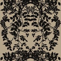 motif linen fabric LEAF Timorous Beasties
