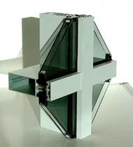mullion and transom curtain wall (aluminium and glass) MAS F50 McMullen Architectural Systems Ltd.