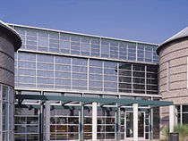 mullion and transom curtain wall (aluminium and glass) YES 40 FS/FI YKK AP