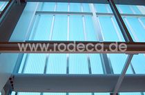 mullion and transom curtain wall (steel and polycarbonate)  rodeca