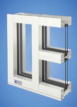 mullion and transom curtain wall (aluminium and glass) YES 45 FS/FI YKK AP