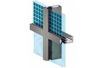 mullion and transom curtain wall (photovoltaic) FA&Ccedil;ADE PHOTOVOLTA&Iuml;QUE  PROFILS SYSTEMES