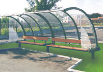 multi-function shelter for public spaces VOYAGEUR Cyclosgard