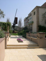 natural stone tile for exterior floors PINNACLE OFFICE, LOS ANGELES (USA)   GRASSI PIETRE