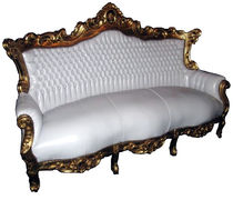 new baroque design sofa MASTER WHITE / GOLD Casa Padrino / Demotex GmbH