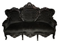 new baroque design sofa KING BLACK Casa Padrino / Demotex GmbH