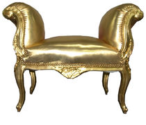 new baroque design upholstered bench GOLD Casa Padrino / Demotex GmbH