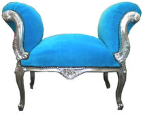 new baroque design upholstered bench TURQUOISE Casa Padrino / Demotex GmbH
