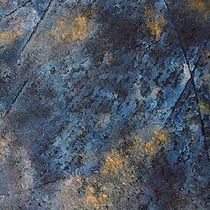 non-slip float glass panel (for walkways) FAUX COBALT BLUE/GOLD Nathan Allan Glass Studios Inc
