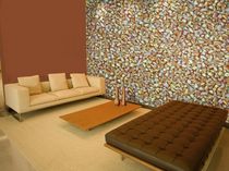 non-woven polyester wallpaper: nature pattern SHORELINE TRAIL Mushaboom Design