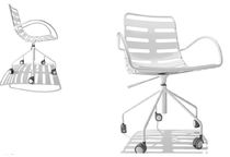 office chair with armrests BODY TO BODY/HRB PARRI DESIGN