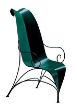 organic design armchair FOGLIA by Fabrizio Corneli MIRABILI Arte d'Abitare