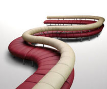 organic design modular sofa SLALOM by Pio & Tito Toso Rossi di Albizzate
