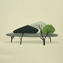 organic design upholstered bench BORGHESE by No&eacute; Duchaufour Lawrance LA CHANCE