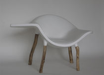 original design armchair (interior/exterior) WHITE DRINK binome