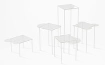original design glass coffee table OVERFLOW by Nendo LASVIT