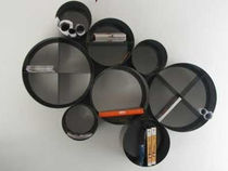 original design metal bookcase CYLINDRE by Dima design mauropedergnana