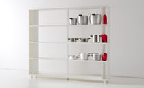 original design modular wooden and metal shelf SKAFFA AC4 COLOR White Fitting