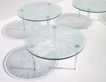 original design round glass table B-GLASS B.lab Italia