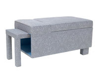 original design upholstered bench CHROMA KEY by Minale-Maeda Droog