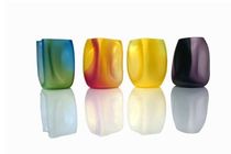 original design vase (blown glass) MINI SOFT BOX TSUNAMI GLASSWORKS