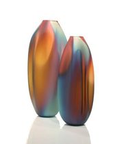 original design vase (blown glass) DRAPE TSUNAMI GLASSWORKS