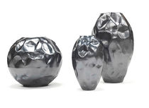 original design vase (marble, metal) KAPPA ROUND  studio arco srl