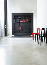 original design wooden bookcase LINES by Peter Maly Ligne Roset France