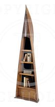 original design wooden bookcase CANOE BUTTJER EICHHOLTZ