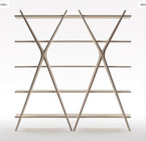 original design wooden shelf CROSS by Carlo Contin Meritalia
