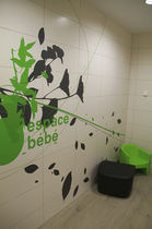 outdoor sign wall sticker (custom made) SIGNALETIQUE ENFANT CRECHE MAISON ENFANCE Osmoze -atelier de design et de d&eacute;coration murale-
